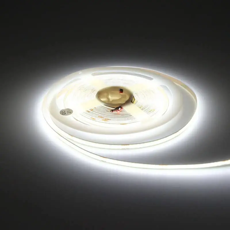 Újdonság Vékony COB LED szalag 5mm 10W 1000lm 24V 6000K hideg fehér