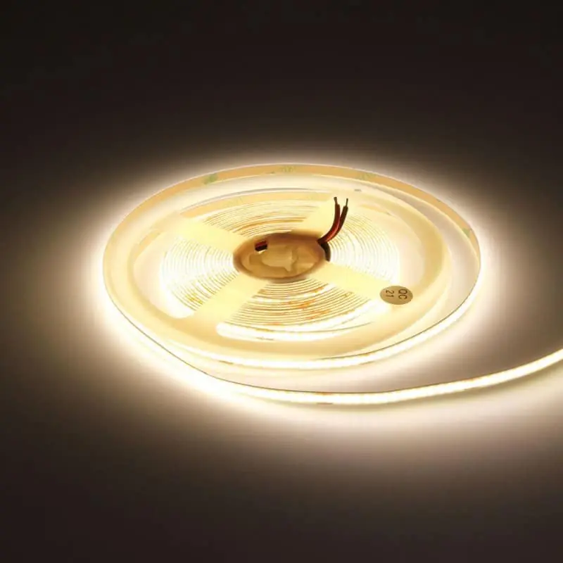 Biztonságos fizetés Vékony COB LED szalag 5mm 10W 1000lm 24V 4500K természetes fehér