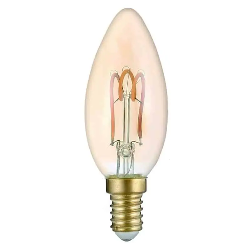 Avide retro filament LED gyertya izzó 3W E14 2700K Szuper akció