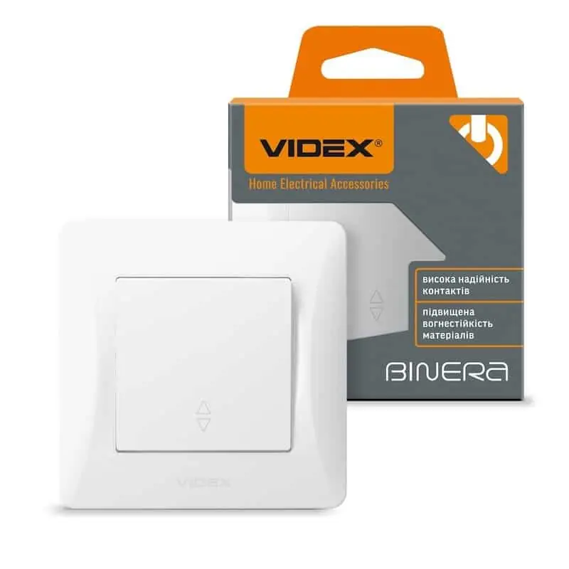 Videx Binera süllyesztett váltókapcsoló 3 év garanciával Fehér Azonnali szállítás