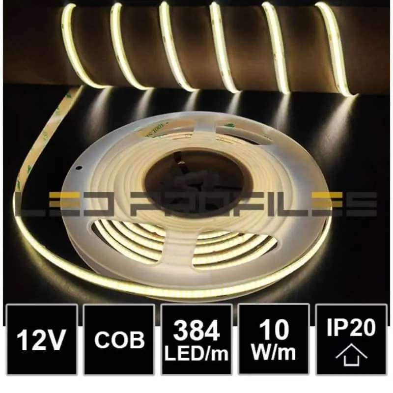 Szuper akció LP COB LED szalag 8mm 10W 1000lm 12V 4000K