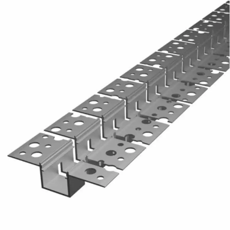 Flexibilis alumínium profil gipszkartonba R14 (57.3×13.1mm) eloxált ezüst, fedő nélkül Vedd meg most