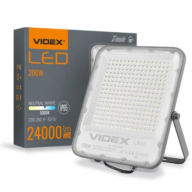Outlet Videx Davis LED reflektor 200W, 5000K, 24 000lm 90°