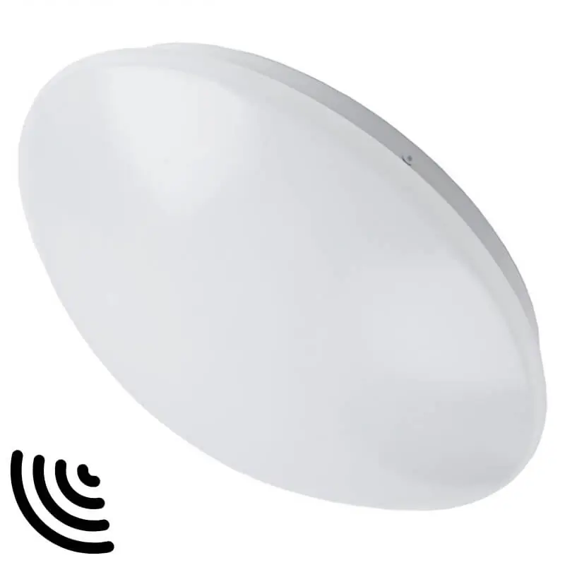Mozgásérzékelős mennyezeti LED lámpa Ø26cm 12W természetes fehér IP44 Szuper akció
