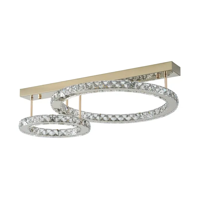 ZUMA LINE MX3713-2-3GT GIRONA Kristály Mennyezeti Lámpa Arany LED IP20 Expressz szállítás