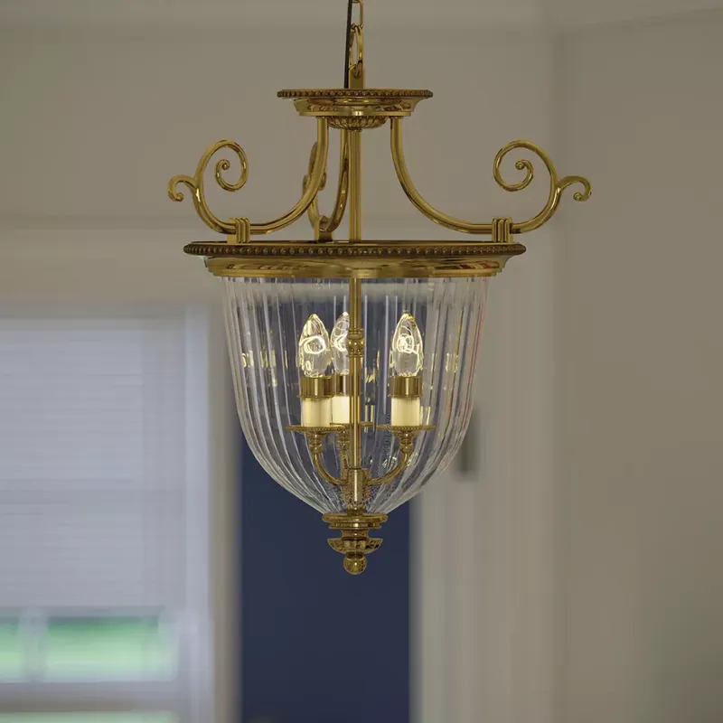 Újdonság Hinkley Lighting CAMBRIDGE HK-CAMBRIDGE-P-S Függőlámpa 3x60W/E14