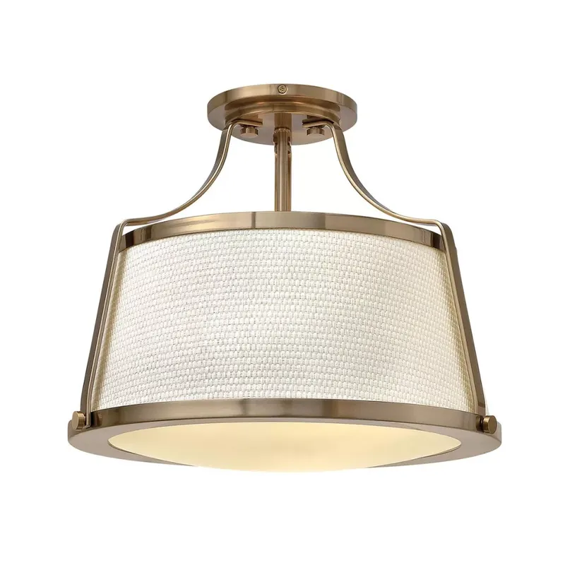 Korlátozott ajánlat Hinkley Lighting CHARLOTTE HK-CHARLOTTE-SF-BC Plafonlámpa 3x75W/E27