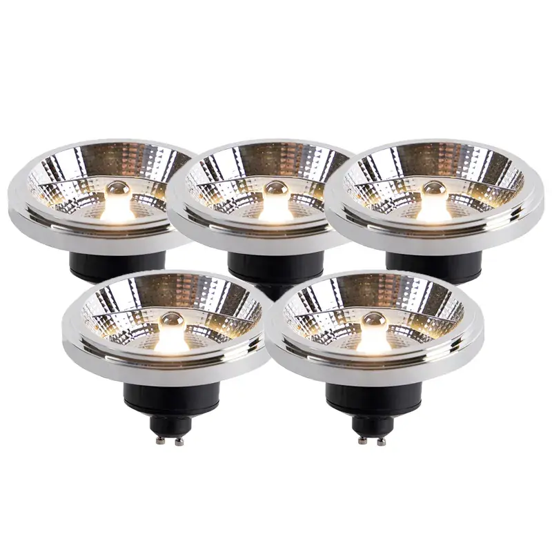 Újdonság 5 darabos LED izzó készlet AR111 GU10 11W 2000K-3000K Dim to Warm