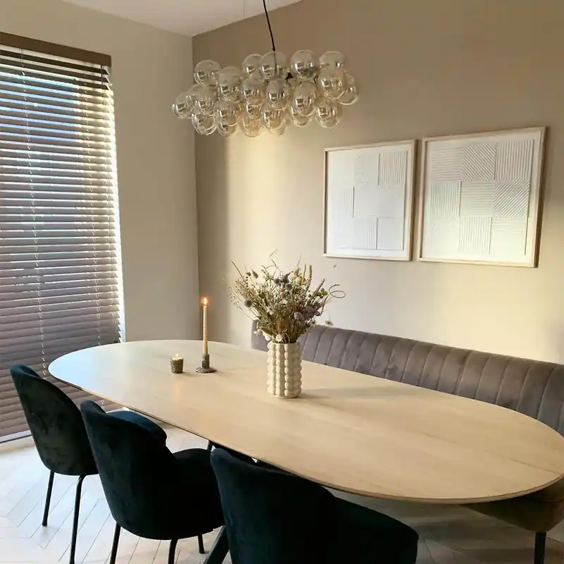 Akció Design lógólámpa fekete borostyán üveggel 8 lámpás - Uvas