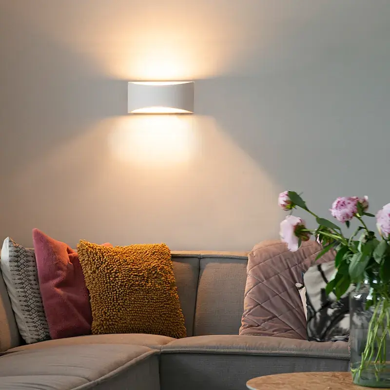 Biztonságos fizetés Modern fali lámpa fehér 20 cm - Tum