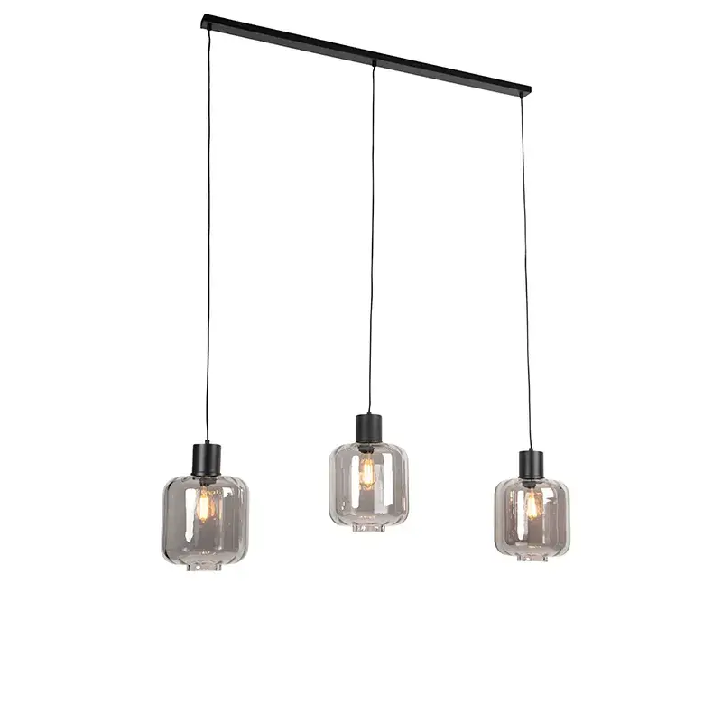 Bestseller Design lógólámpa fekete füstüveggel 3-lámpás 161,5 cm - Qara