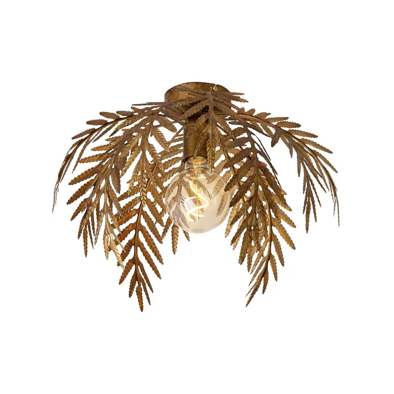 Végkiárusítás Vintage mennyezeti lámpa arany 45 cm kerek - Botanica