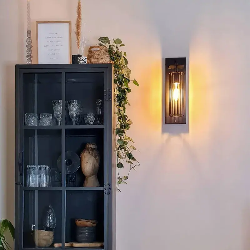 Modern fali lámpa fekete - Balenco Wazo Legjobb ár