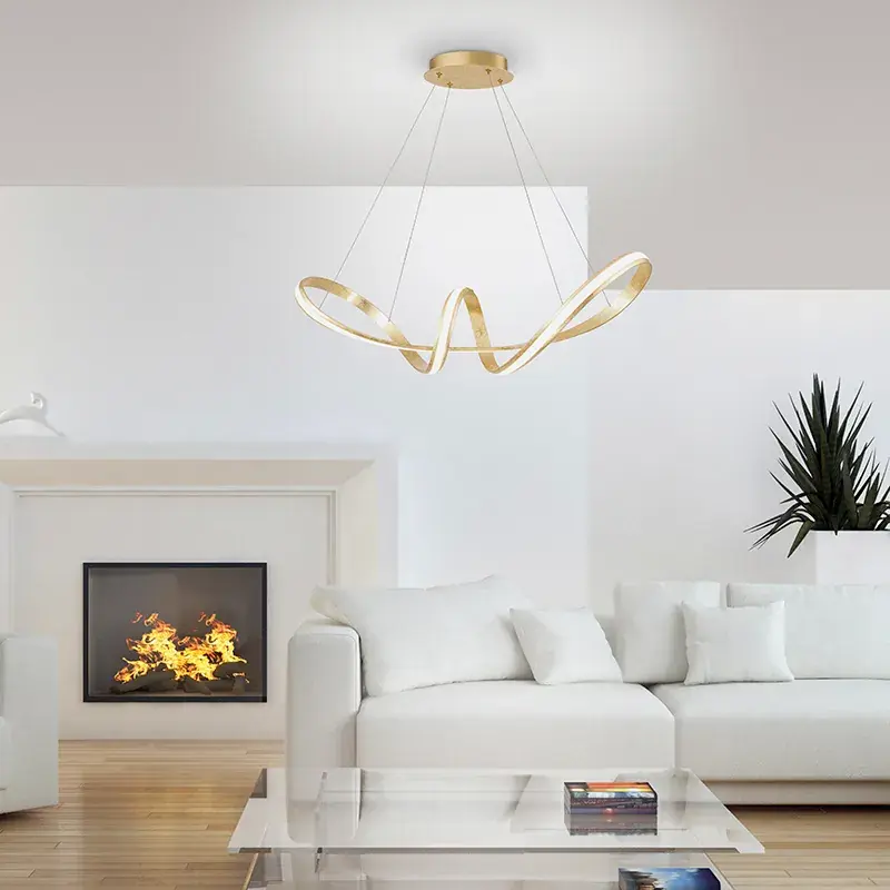 Design függőlámpa arany LED-del 91 cm - Belinda Bestseller