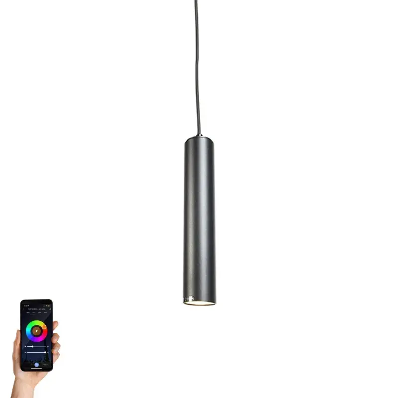 Okos design függőlámpa fekete, WiFi GU10 fényforrással - Tuba Small Különleges ajánlat