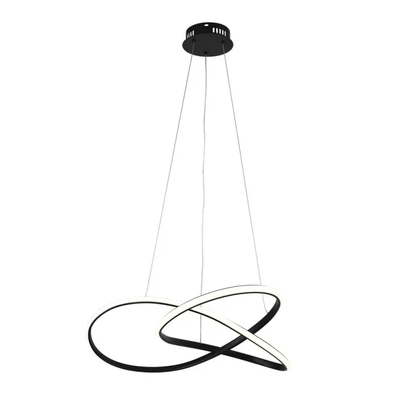 INFINITO MODERN DESIGN LED függesztett lámpa Szálcsiszolt fekete 30W 2400LM 3000K Árcsökkenés