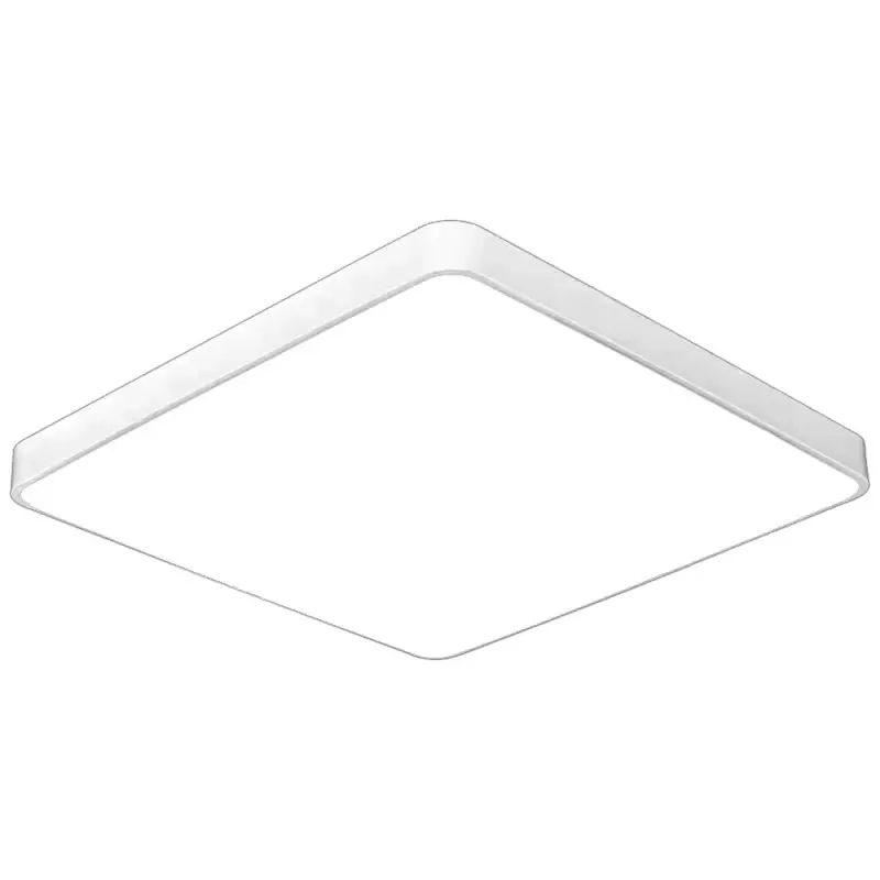 Legkelendőbb Modern négyzet alakú mennyezeti lámpa lekerekített sarkokkal LED 64Watt 4800LM 4500K Természetes fehér fényű - FEHÉR