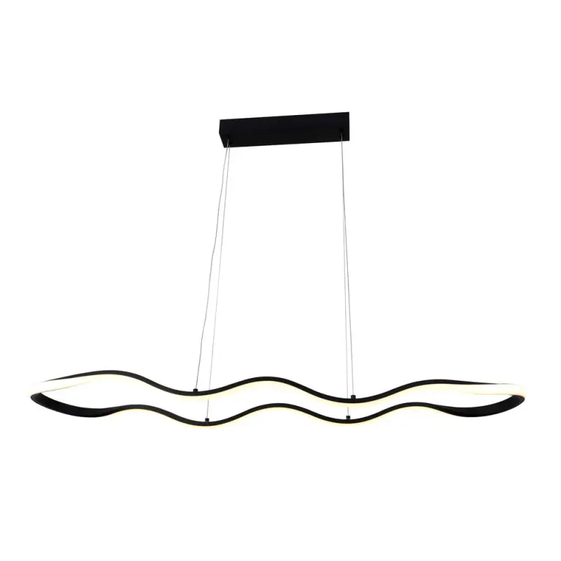 Legnépszerűbb ONDE MODERN DESIGN LED függesztett lámpatest Szálcsiszolt Fekete 24W 1920LM 3000K