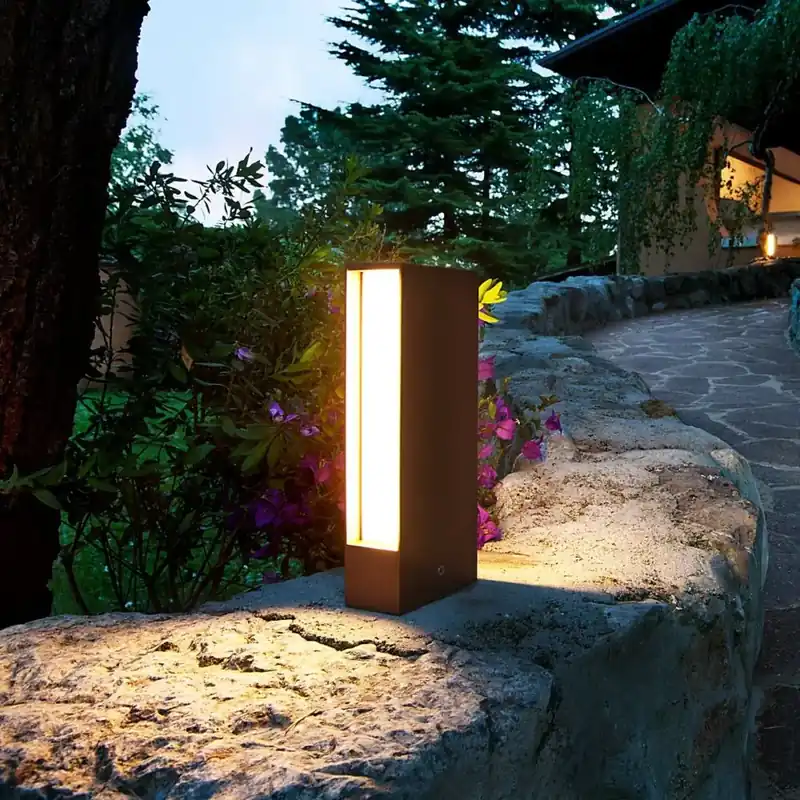 Olcsó Twin kültéri LED állólámpa, sötétbarna 10289