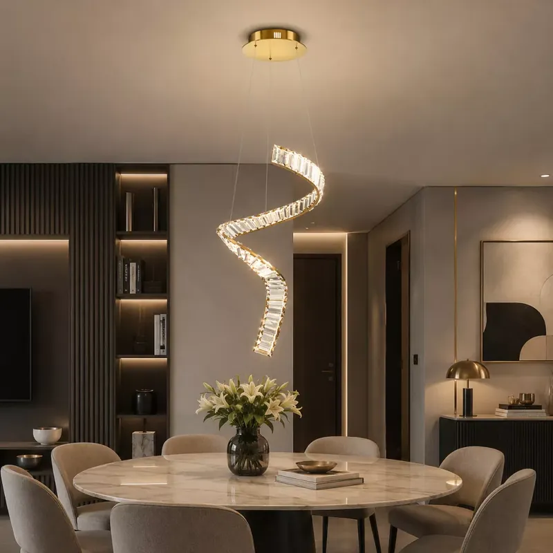 Krone spirális arany design LED függőlámpa 45 cm Vedd meg online
