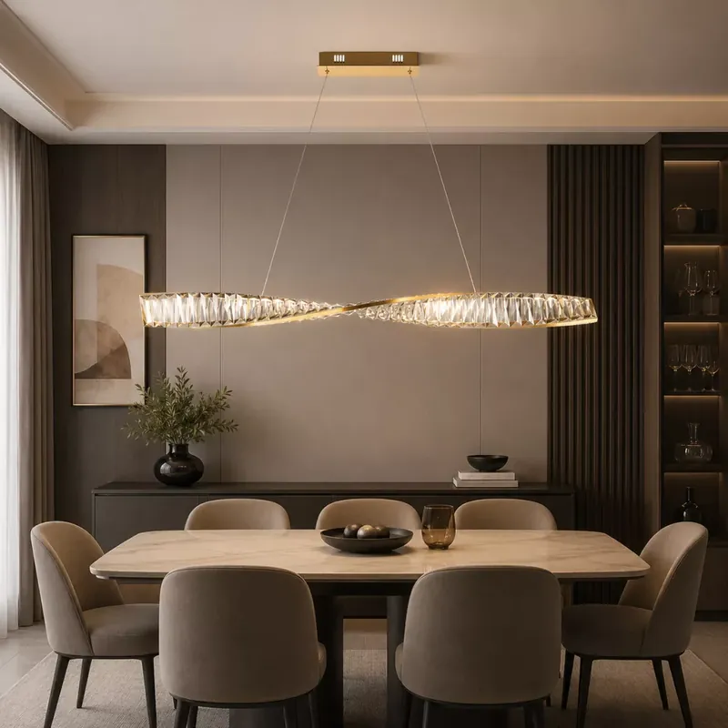 Krone keskeny arany design LED függőlámpa 100 cm Exkluzív ajánlat