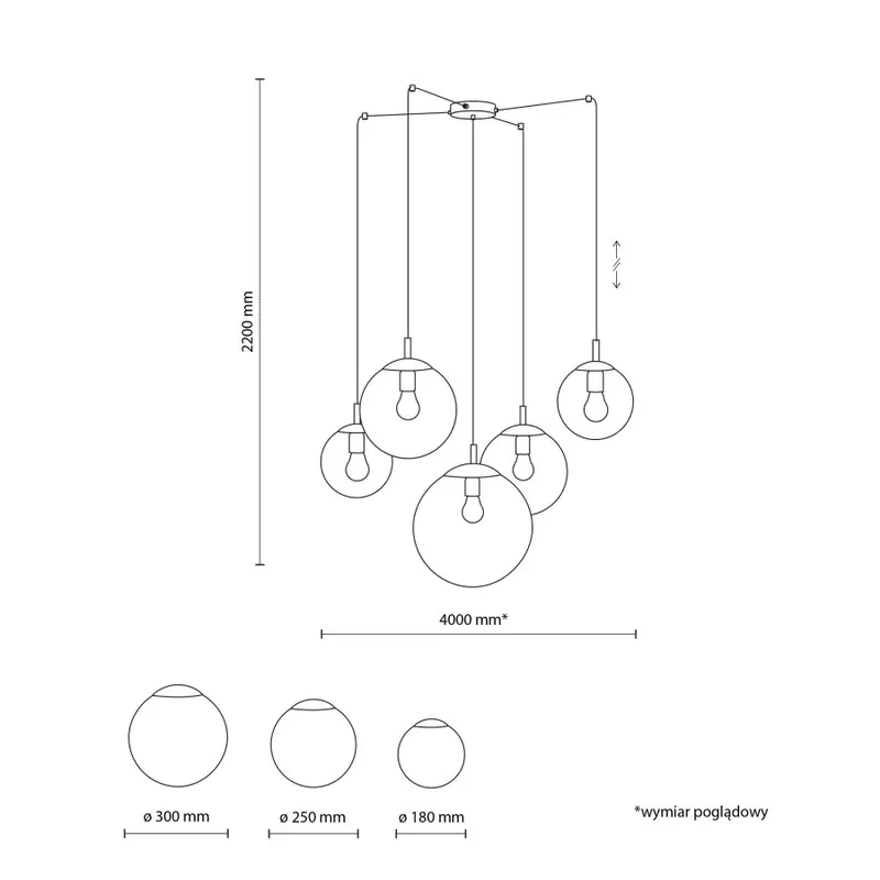 TK Lighting 4796 ESME több ágú függeszték lámpa Kedvezmény