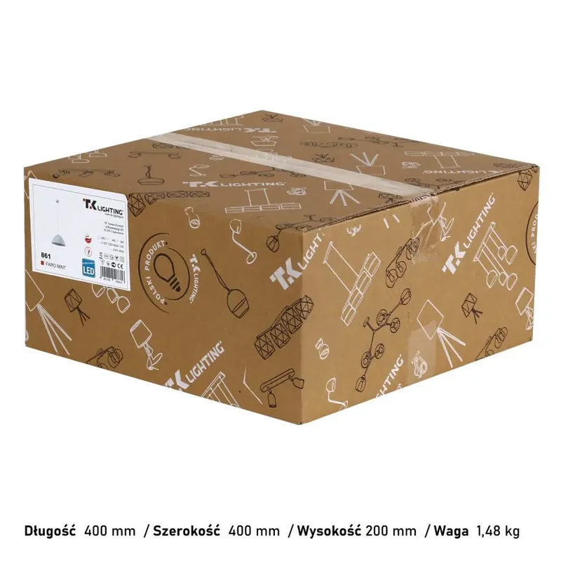 TK Lighting 861 FARO 1 ágú függeszték lámpa Azonnal elérhető