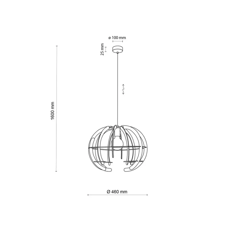 TK Lighting 6886 VENUS 1 ágú függeszték lámpa Legkelendőbb