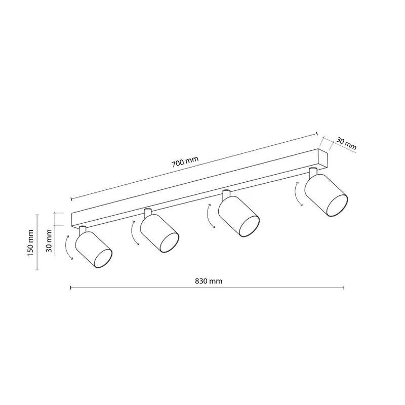 TK Lighting 6874 TOP spotlámpa Prémium