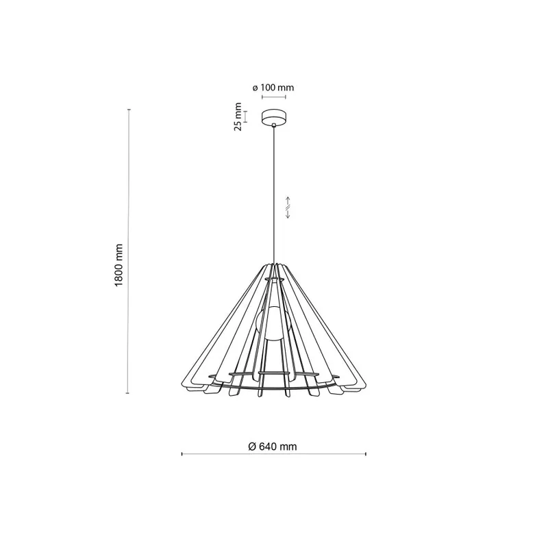 TK Lighting 6611 ERIS 1 ágú függeszték lámpa Utolsó esély
