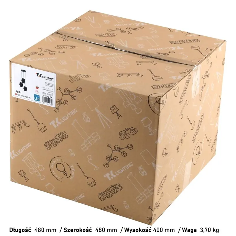 Vedd meg most TK Lighting 5981 CALISTO több ágú függeszték lámpa