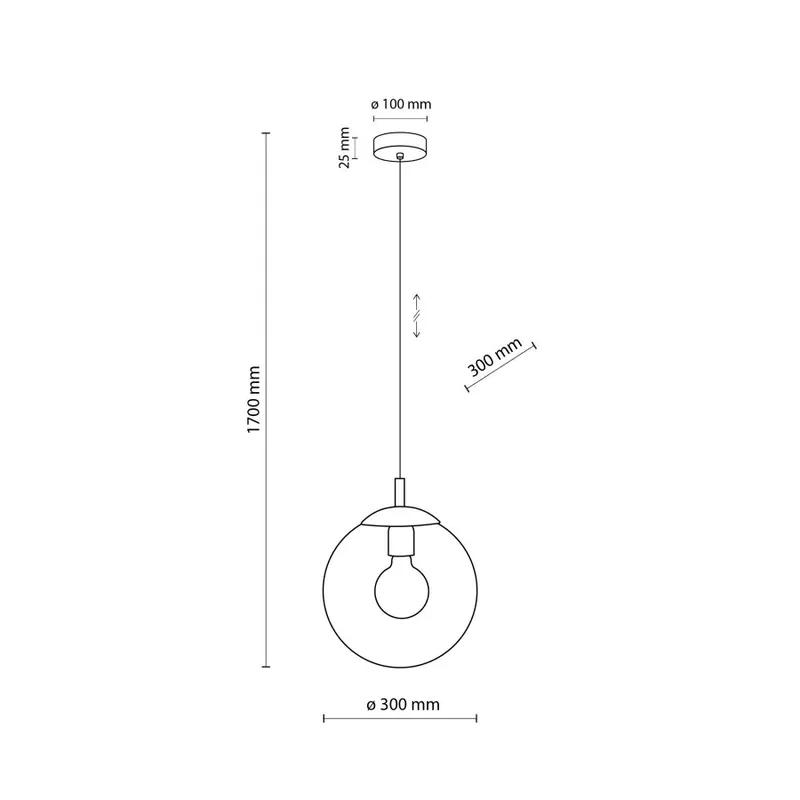 TK Lighting 5379 ESME 1 ágú függeszték lámpa Biztonságos fizetés