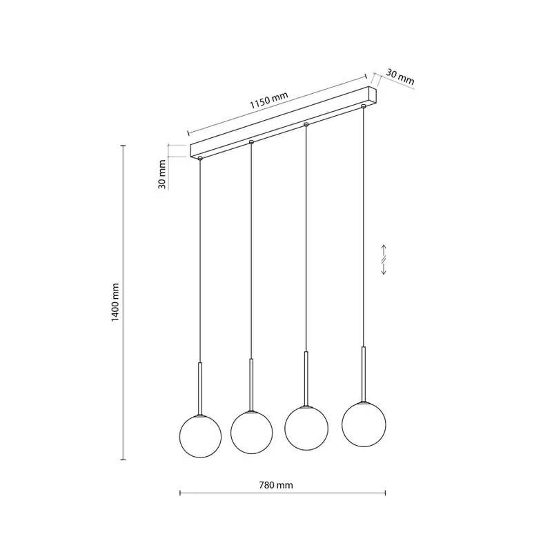 Gyors szállítás TK Lighting 4503 MARTIN több ágú függeszték lámpa