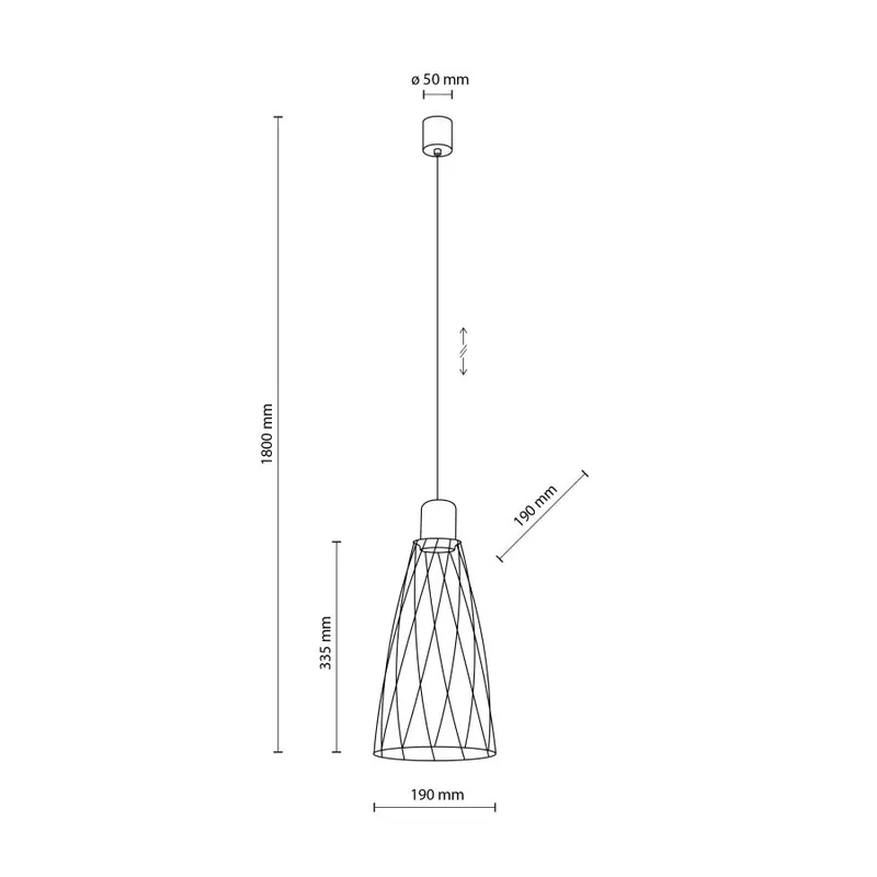 Gyors kiszállítás TK Lighting 10161 MODESTO 1 ágú függeszték lámpa