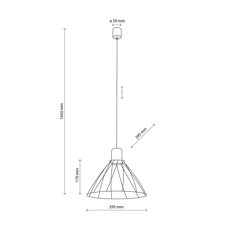 TK Lighting 10160 MODESTO 1 ágú függeszték lámpa Árengedmény