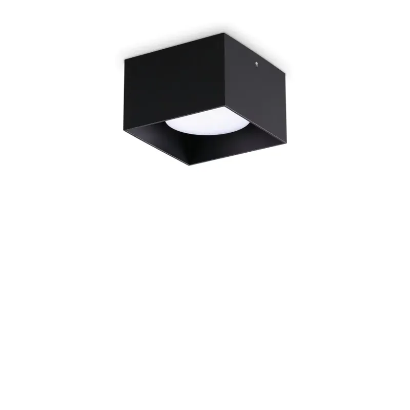 Akciós ár IdealLux 317496 SPIKE PL1 SQUARE NERO mennyezeti spot lámpa