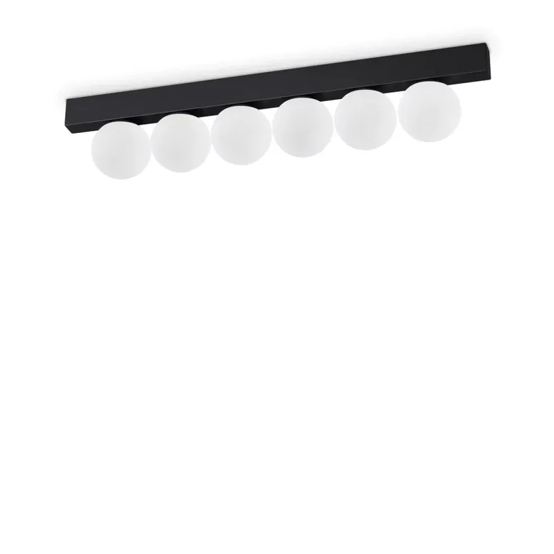 Ajánlat IdealLux 313290 PING PONG PL6 NERO mennyezeti LED lámpa