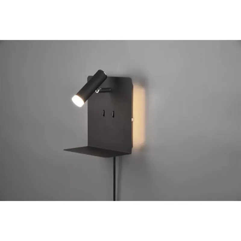 Akció Element fali lámpa matt fekete LED 220lm 3000K