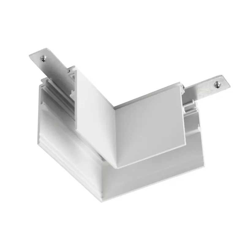48V SYSTEM fehér balos mechanikai sarok csatlakozó 48V-os alacsony feszültségű magasított vagy süllyesztett sínhez Expressz szállítás