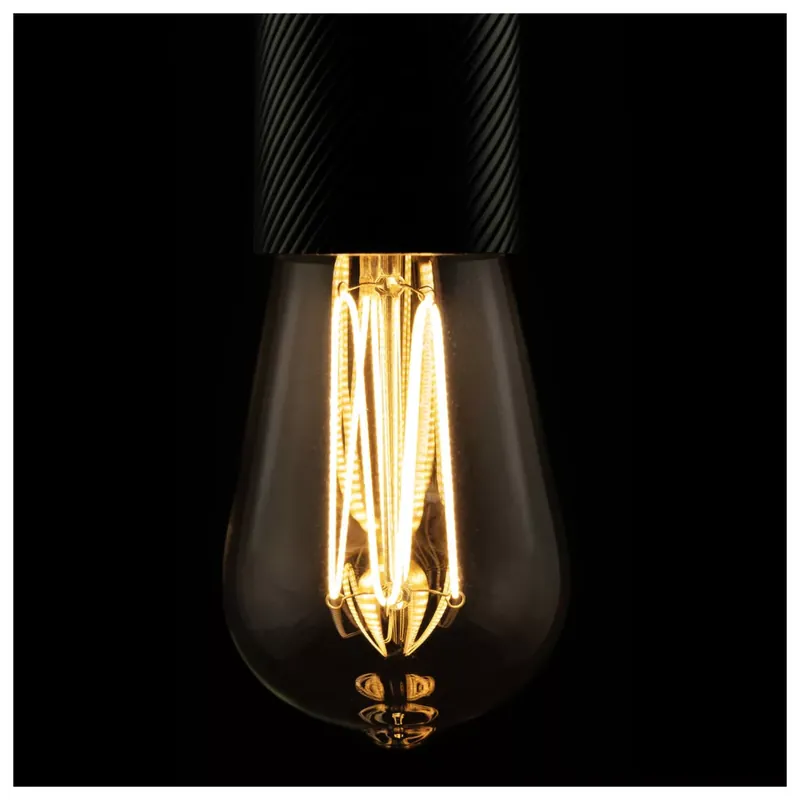 LED RUSIKA SOFT CAGE átlátszó E27 6W 2200K dimmelhető filament LED izzó Olcsóbb