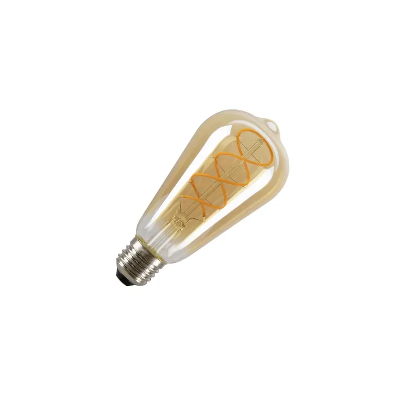 LEDST64 arany színű E27 4W 2000K filament LED izzó Biztonságos fizetés