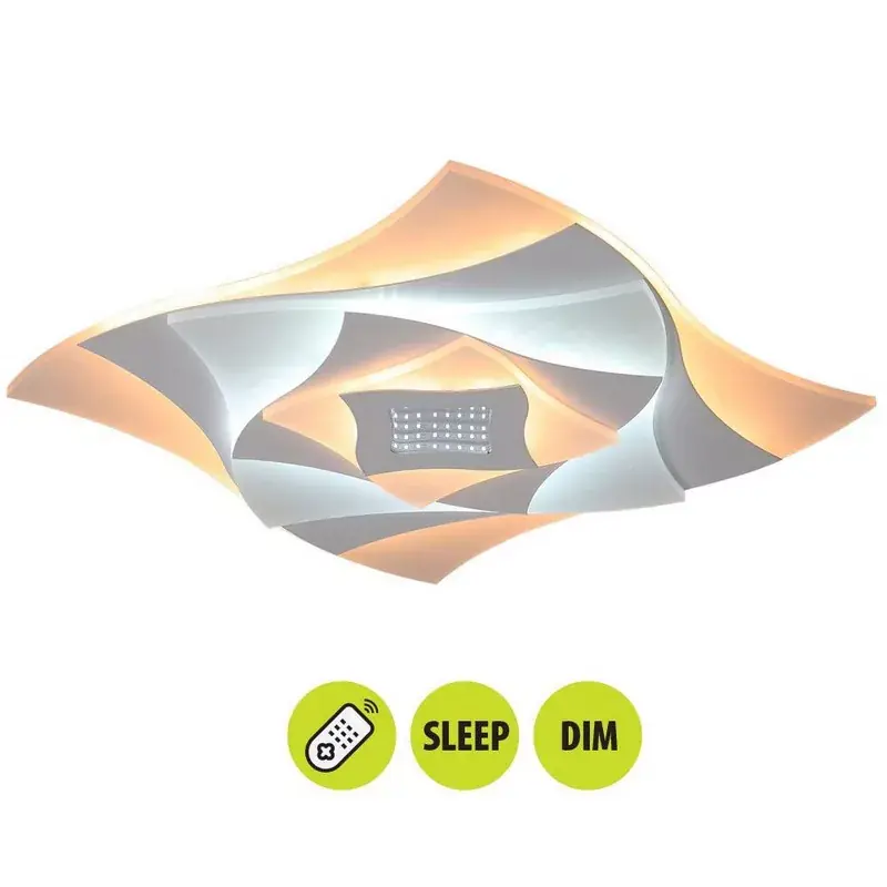 Vivalux Savoy távirányítós mennyezetlámpa, 63W LED, 4000K, 4378 lm Kedvezményes ár
