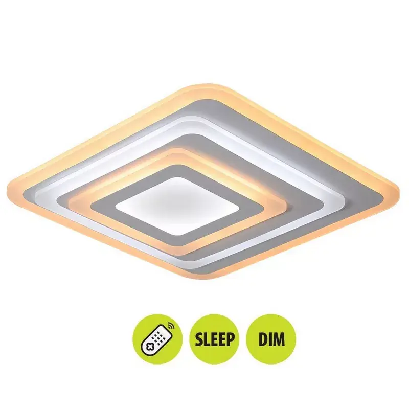 Vivalux Cezar távirányítós mennyezetlámpa, 82W LED, CCT, 6490 lm Expressz szállítás