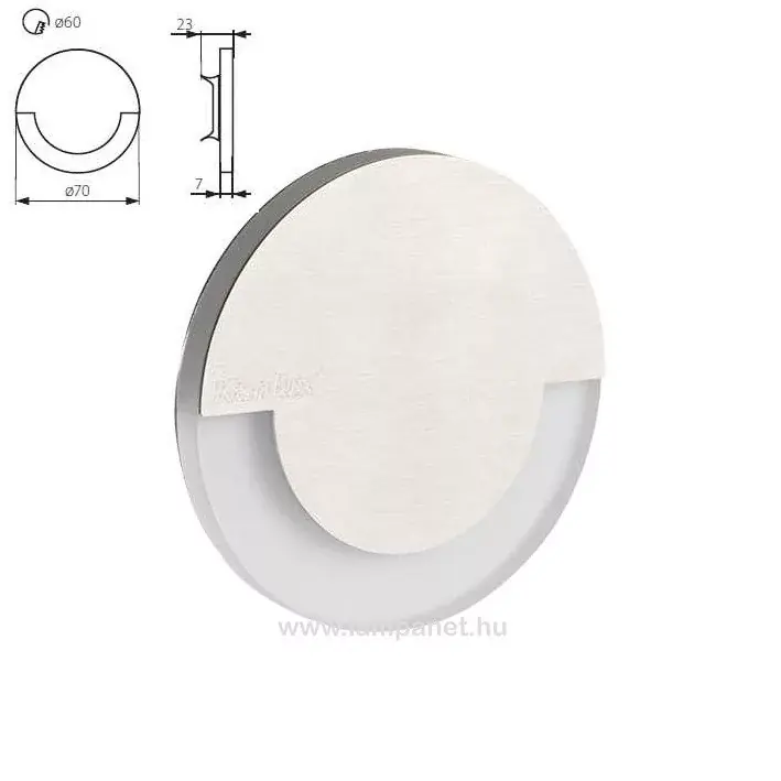 Exkluzív ajánlat Kanlux Sola LED CW falba építhető lámpa, 15 lm, 6500K