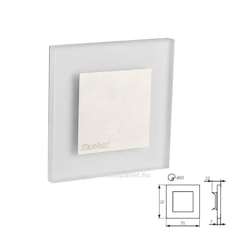 Végkiárusítás Kanlux Apus LED CW falba építhető lámpa, 15 lm, 6500K, 12V DC