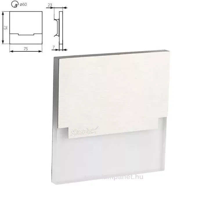 Kanlux Sabik LED CW falba építhető lámpa, 15 lm, 6500K, 12V DC Legkelendőbb