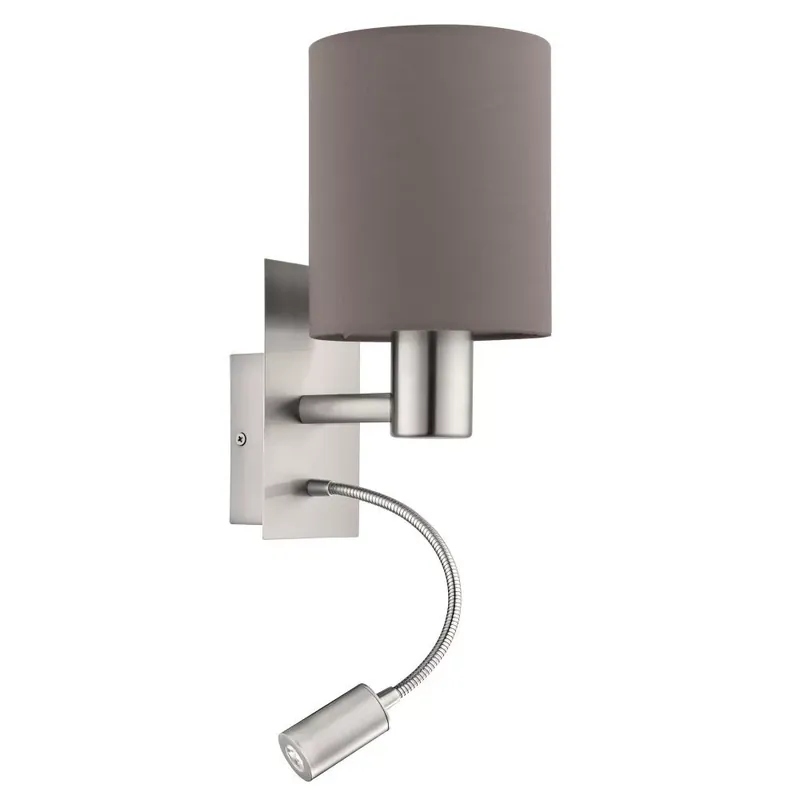 Kedvezményes ár Eglo Pasteri 96481 falilámpa, 1x40W E27+3,5W LED, 3000K, 380 lm