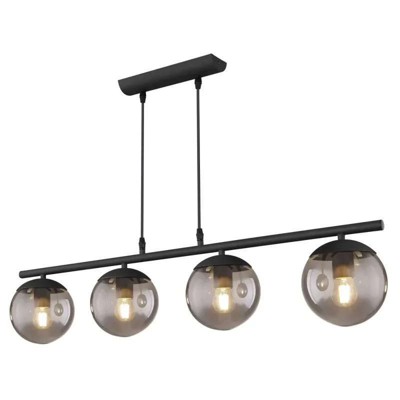 Nézd meg most Globo BLAMA 15830-4H függeszték,, textil vezetékkel. HxSZxM900x150x1200, exkl. 4xE27 25W 230V