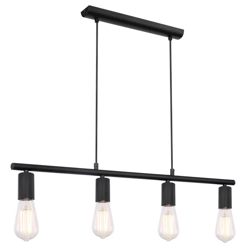 Végkiárusítás Globo MARTHA 54008-4H függeszték lámpa, fényforrás nélkül. HxSZxM 800x52x1200, exkl. 4xE27 60W 230V
