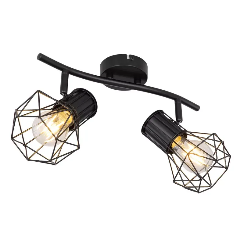 Különleges ajánlat Globo PRISKA 54017-2 spotlámpa, 2x40W E27